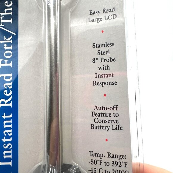 Crate And Barrel Acurite Digital Instant Read Fork/ Thermometer NEW in package g - Picture 5 of 12